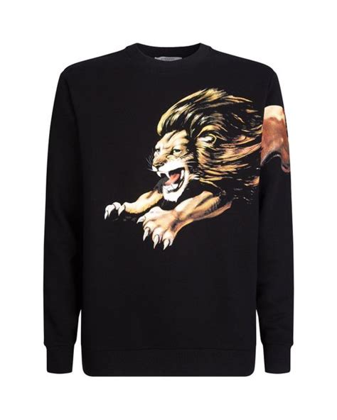 givenchy lions|Givenchy sweatshirt fleece.